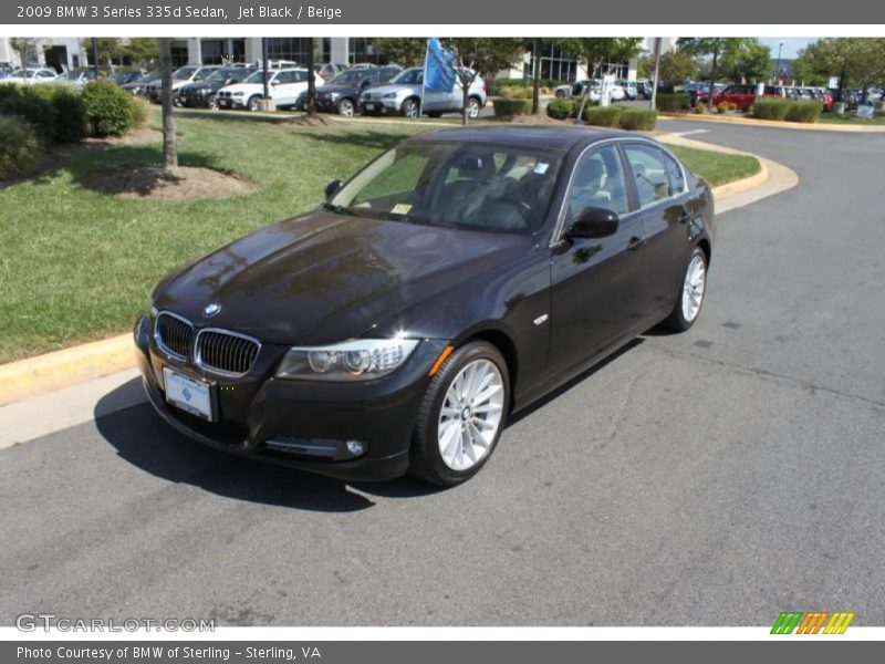 Jet Black / Beige 2009 BMW 3 Series 335d Sedan