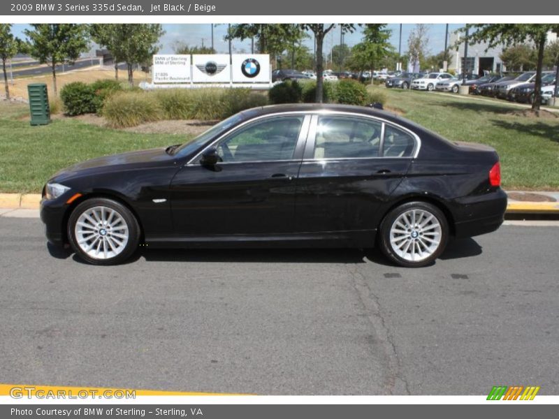 Jet Black / Beige 2009 BMW 3 Series 335d Sedan