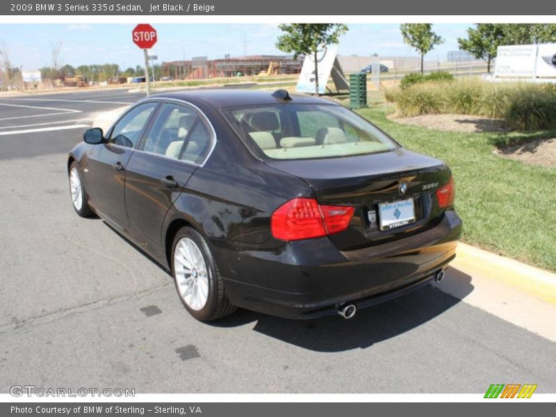 Jet Black / Beige 2009 BMW 3 Series 335d Sedan