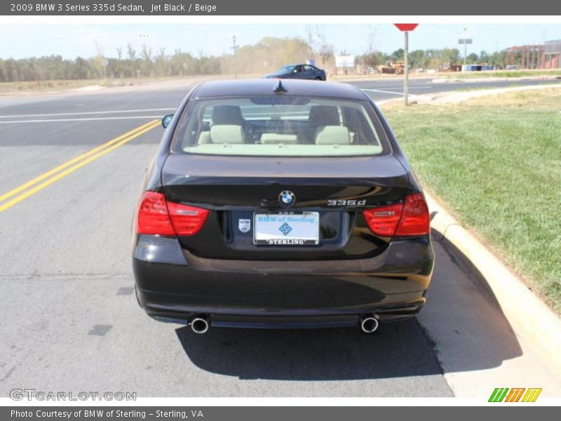 Jet Black / Beige 2009 BMW 3 Series 335d Sedan