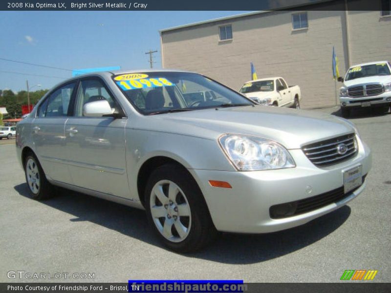 Bright Silver Metallic / Gray 2008 Kia Optima LX