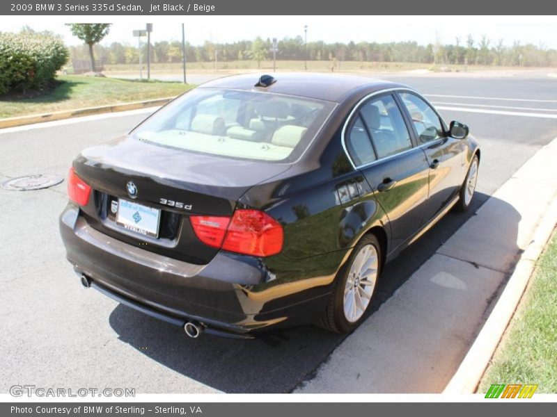 Jet Black / Beige 2009 BMW 3 Series 335d Sedan