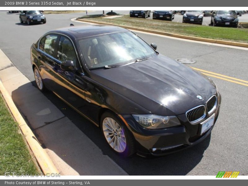 Jet Black / Beige 2009 BMW 3 Series 335d Sedan