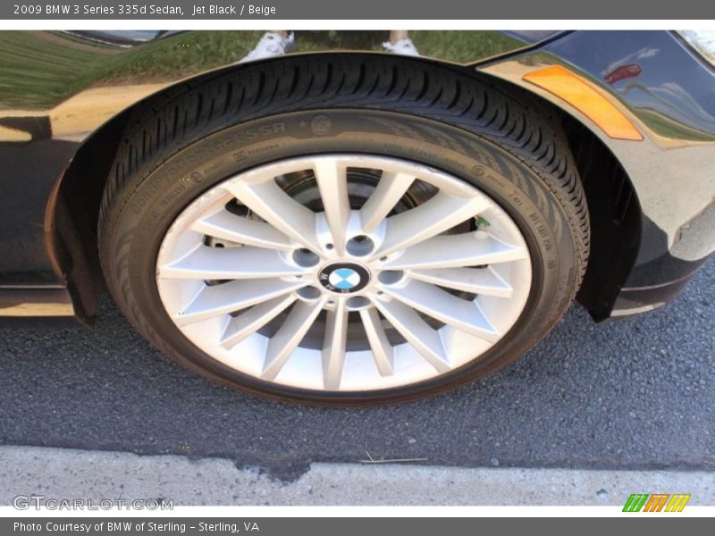 Jet Black / Beige 2009 BMW 3 Series 335d Sedan