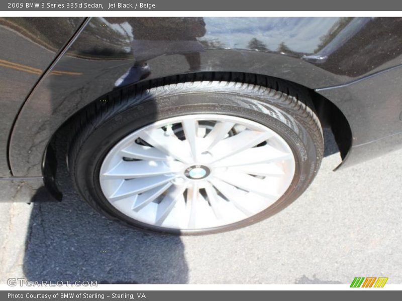 Jet Black / Beige 2009 BMW 3 Series 335d Sedan