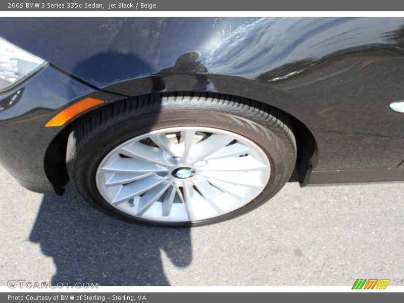 Jet Black / Beige 2009 BMW 3 Series 335d Sedan