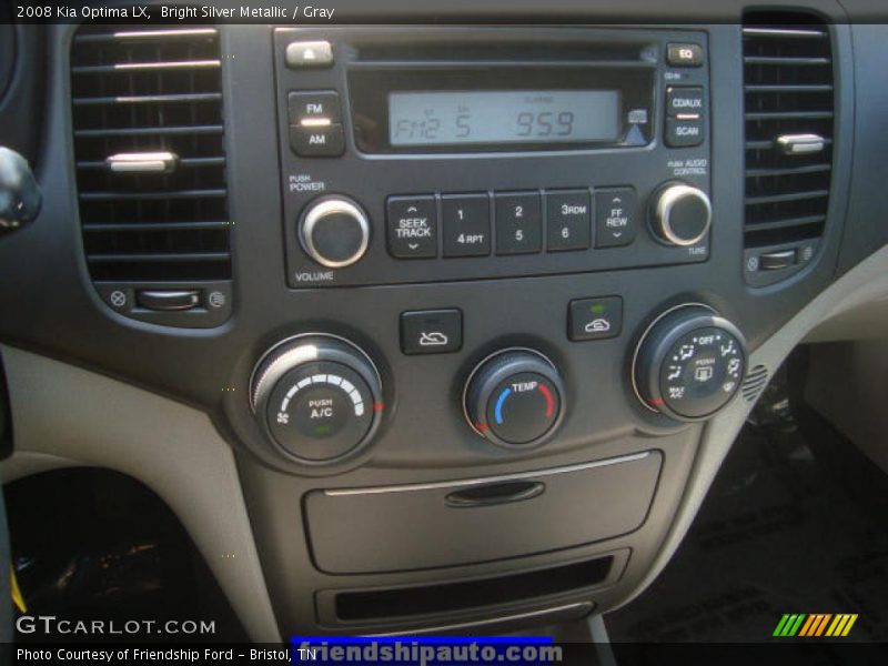 Bright Silver Metallic / Gray 2008 Kia Optima LX