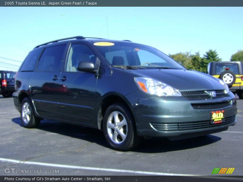 Aspen Green Pearl / Taupe 2005 Toyota Sienna LE