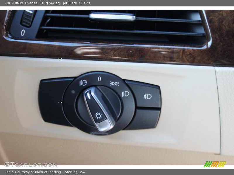 Jet Black / Beige 2009 BMW 3 Series 335d Sedan
