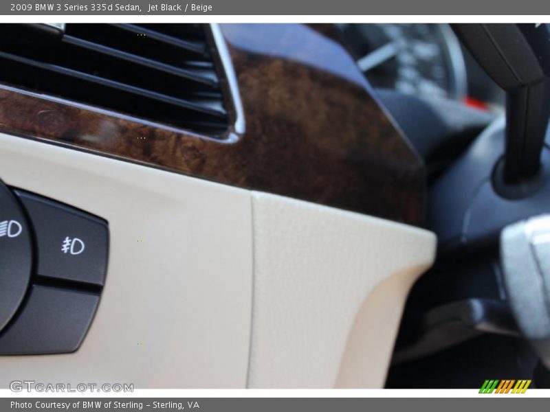 Jet Black / Beige 2009 BMW 3 Series 335d Sedan