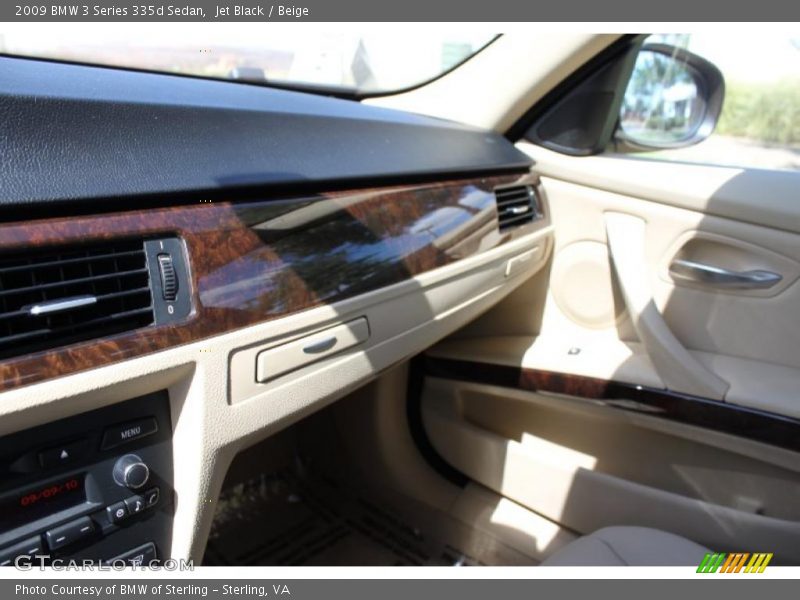 Jet Black / Beige 2009 BMW 3 Series 335d Sedan