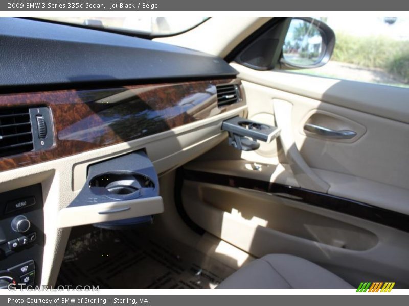 Jet Black / Beige 2009 BMW 3 Series 335d Sedan