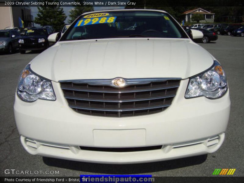 Stone White / Dark Slate Gray 2009 Chrysler Sebring Touring Convertible