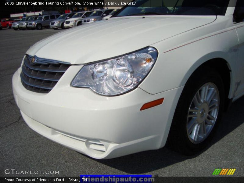 Stone White / Dark Slate Gray 2009 Chrysler Sebring Touring Convertible
