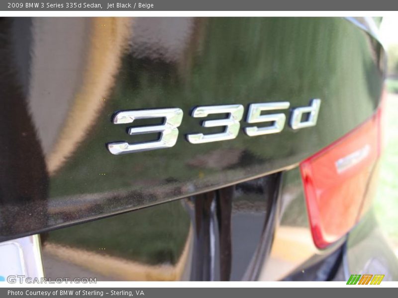 Jet Black / Beige 2009 BMW 3 Series 335d Sedan