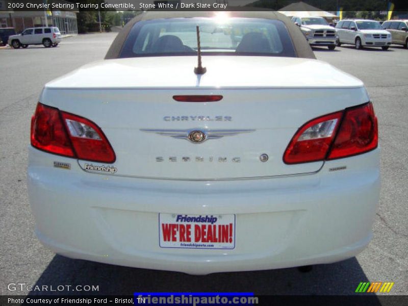 Stone White / Dark Slate Gray 2009 Chrysler Sebring Touring Convertible