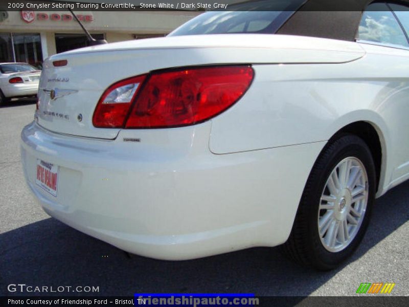 Stone White / Dark Slate Gray 2009 Chrysler Sebring Touring Convertible