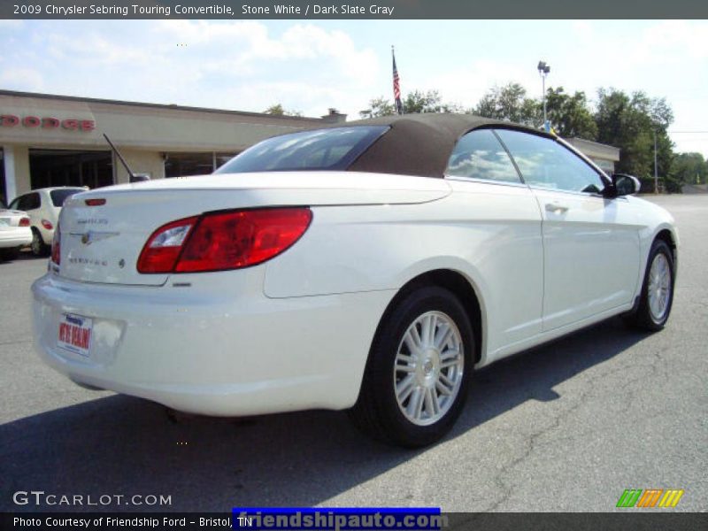 Stone White / Dark Slate Gray 2009 Chrysler Sebring Touring Convertible