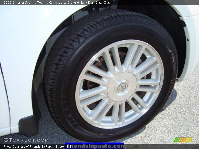 Stone White / Dark Slate Gray 2009 Chrysler Sebring Touring Convertible