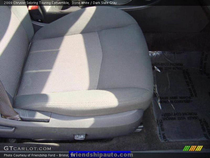 Stone White / Dark Slate Gray 2009 Chrysler Sebring Touring Convertible