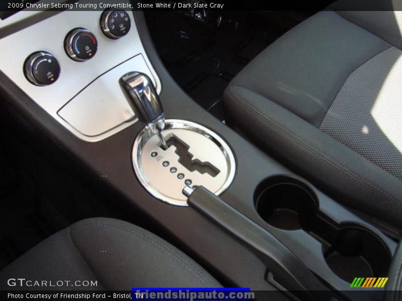 Stone White / Dark Slate Gray 2009 Chrysler Sebring Touring Convertible