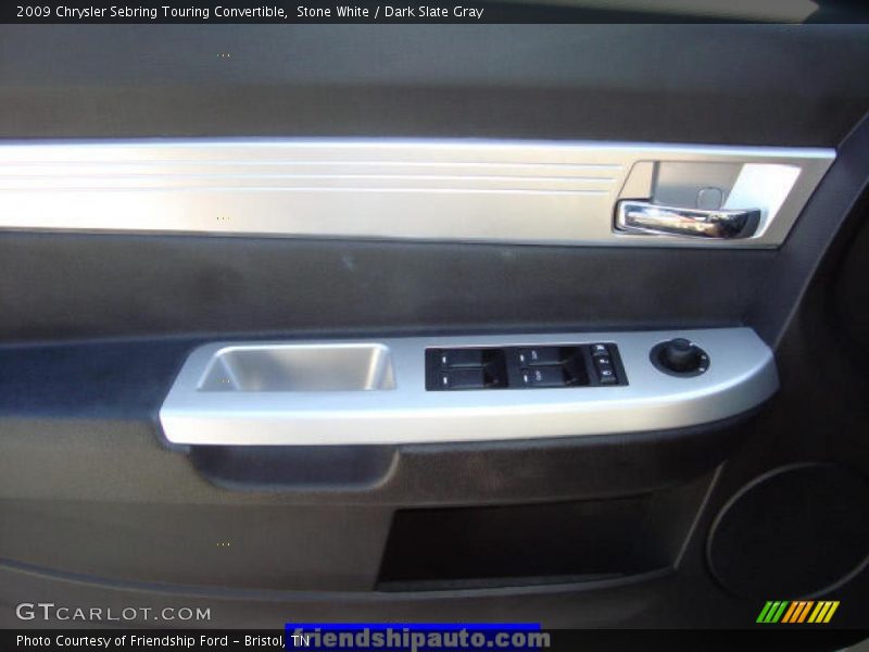 Stone White / Dark Slate Gray 2009 Chrysler Sebring Touring Convertible