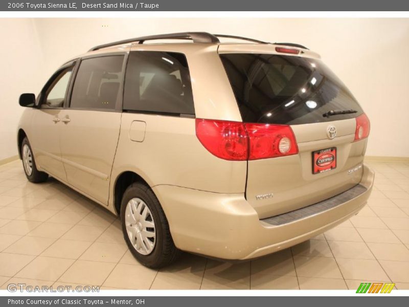 Desert Sand Mica / Taupe 2006 Toyota Sienna LE