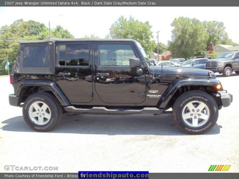 Black / Dark Slate Gray/Medium Slate Gray 2007 Jeep Wrangler Unlimited Sahara 4x4