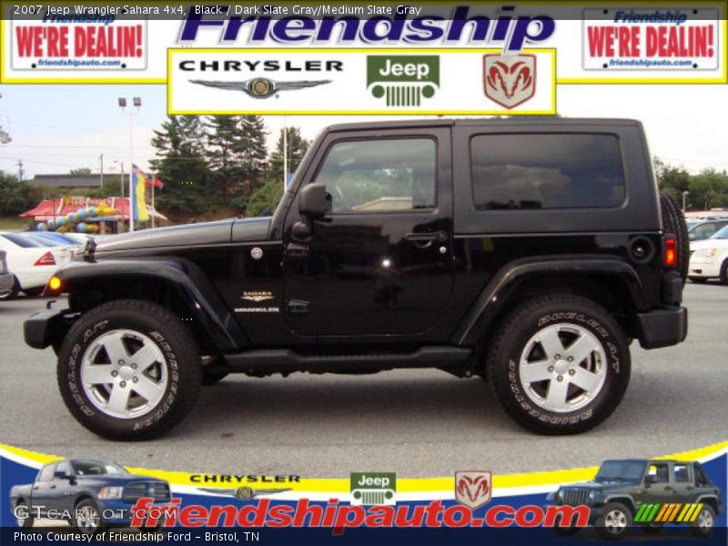 Black / Dark Slate Gray/Medium Slate Gray 2007 Jeep Wrangler Sahara 4x4