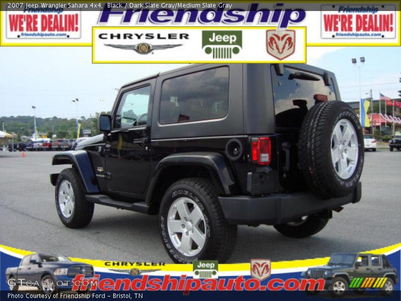 Black / Dark Slate Gray/Medium Slate Gray 2007 Jeep Wrangler Sahara 4x4