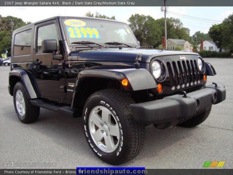 Black / Dark Slate Gray/Medium Slate Gray 2007 Jeep Wrangler Sahara 4x4
