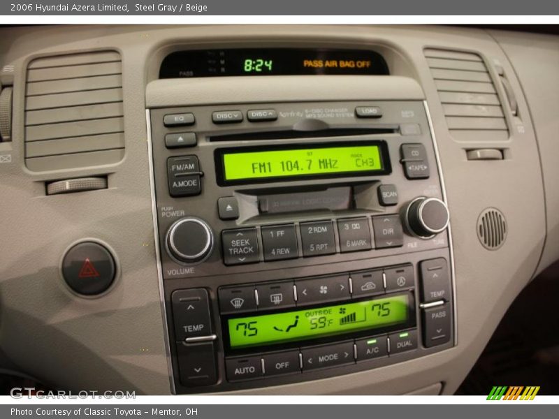 Steel Gray / Beige 2006 Hyundai Azera Limited
