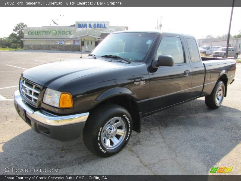 Black Clearcoat / Dark Graphite 2002 Ford Ranger XLT SuperCab