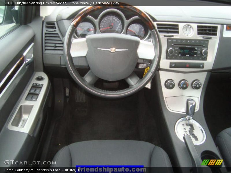 Stone White / Dark Slate Gray 2010 Chrysler Sebring Limited Sedan