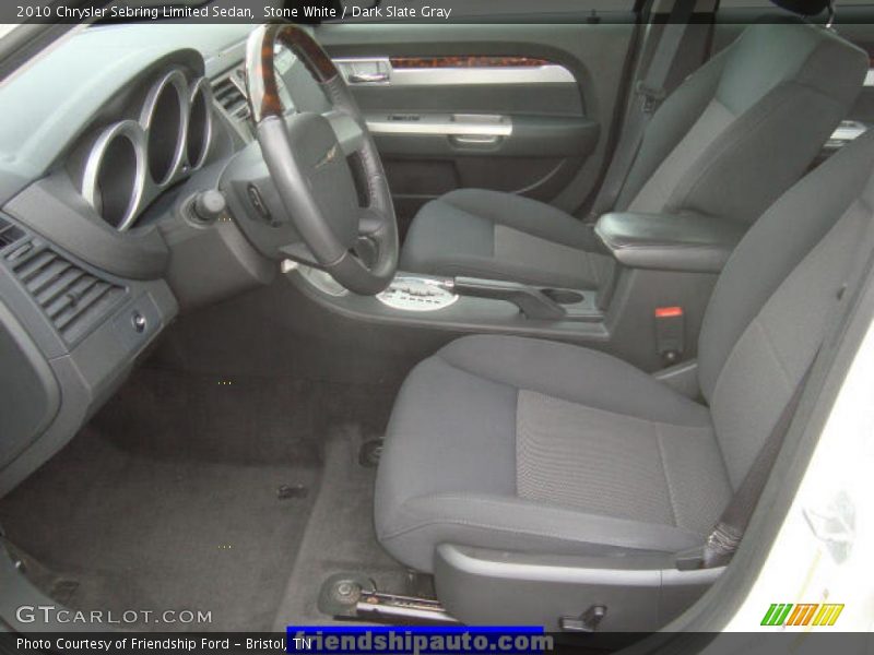 Stone White / Dark Slate Gray 2010 Chrysler Sebring Limited Sedan