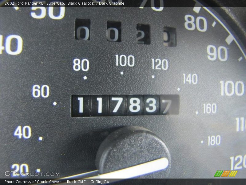 Black Clearcoat / Dark Graphite 2002 Ford Ranger XLT SuperCab