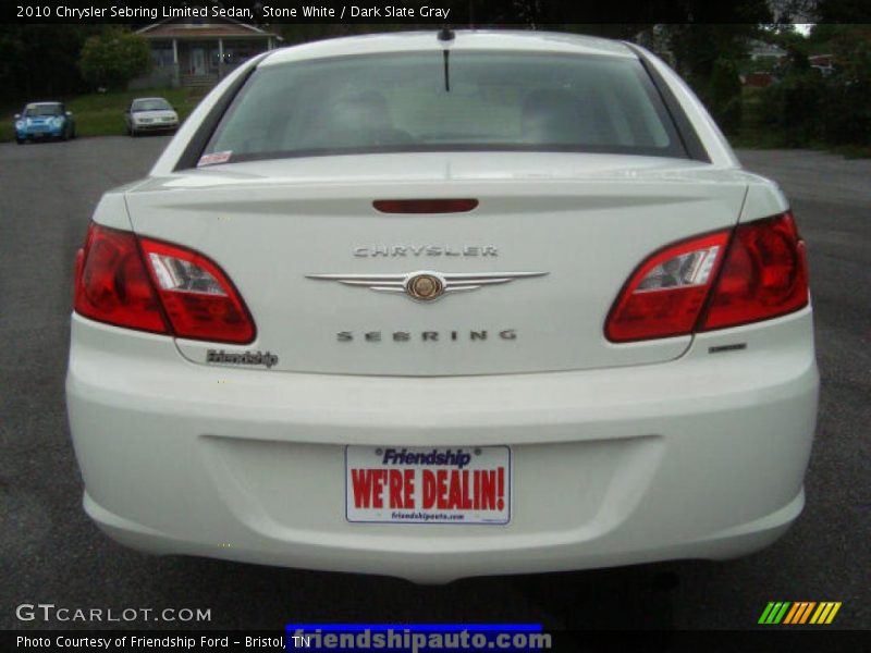 Stone White / Dark Slate Gray 2010 Chrysler Sebring Limited Sedan