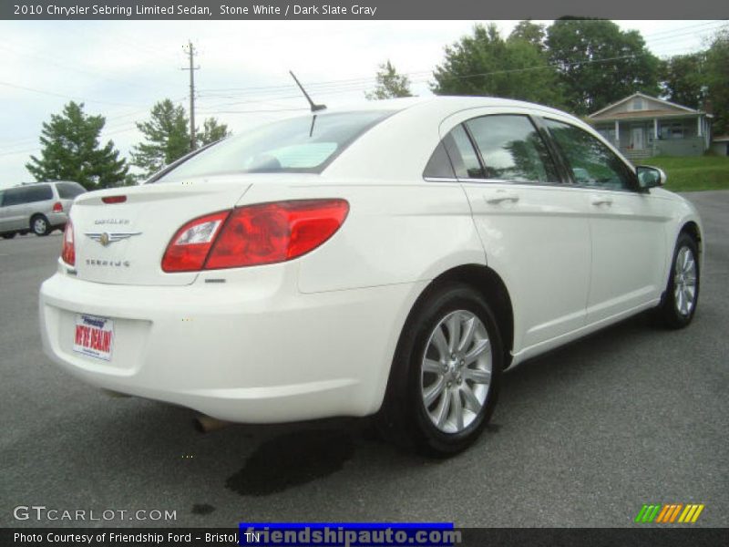 Stone White / Dark Slate Gray 2010 Chrysler Sebring Limited Sedan