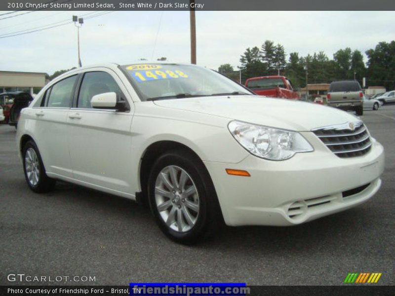 Stone White / Dark Slate Gray 2010 Chrysler Sebring Limited Sedan