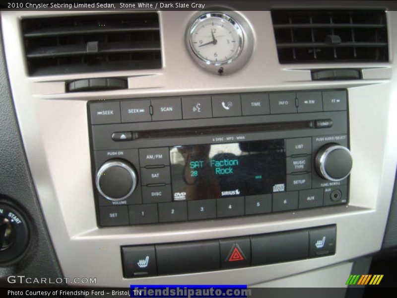 Stone White / Dark Slate Gray 2010 Chrysler Sebring Limited Sedan
