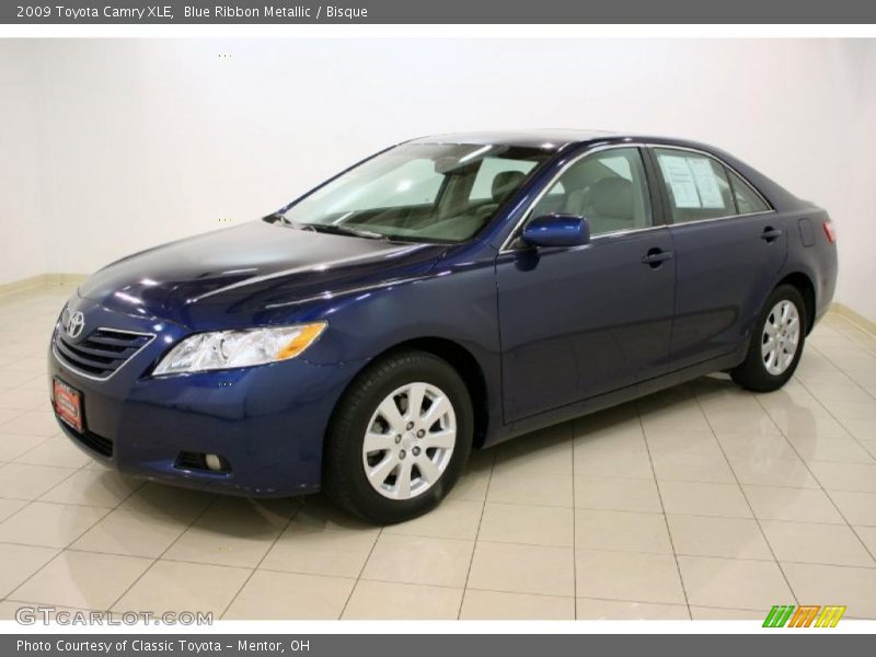 Blue Ribbon Metallic / Bisque 2009 Toyota Camry XLE