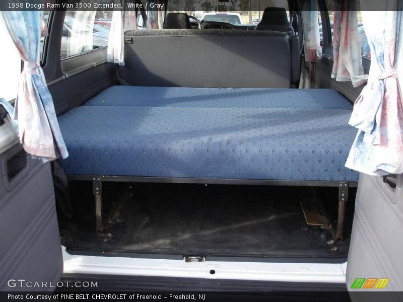 White / Gray 1998 Dodge Ram Van 3500 Extended