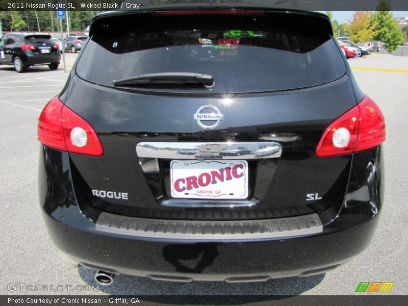 Wicked Black / Gray 2011 Nissan Rogue SL