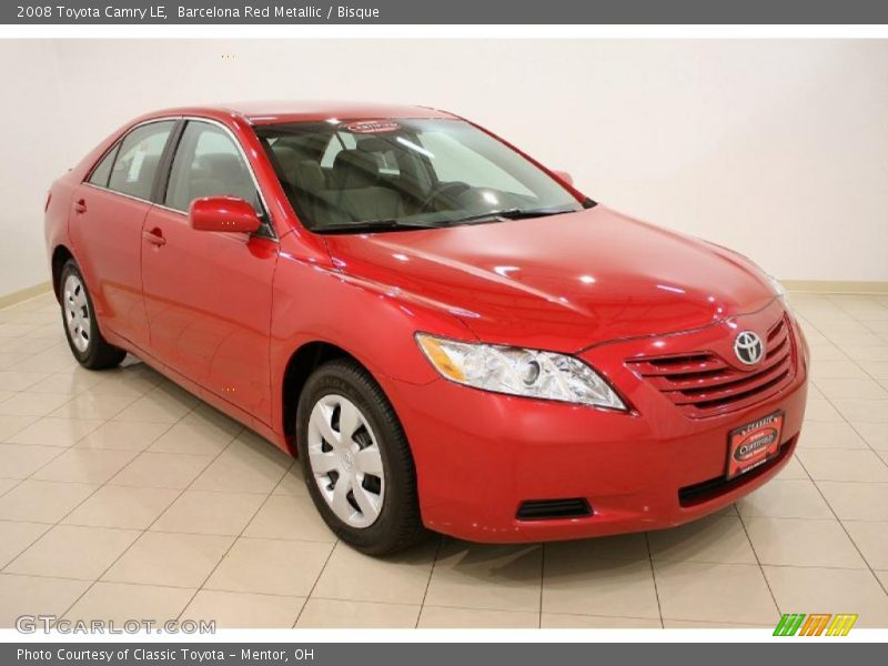 Barcelona Red Metallic / Bisque 2008 Toyota Camry LE