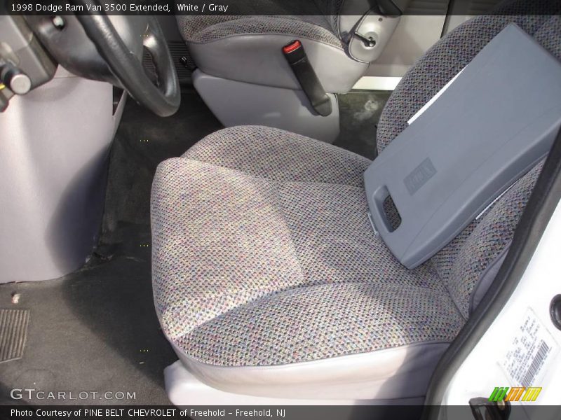 White / Gray 1998 Dodge Ram Van 3500 Extended
