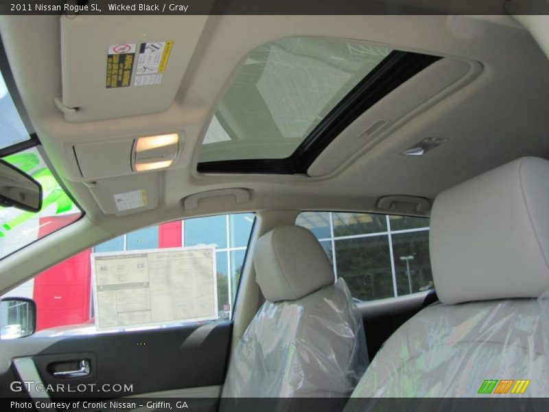 Wicked Black / Gray 2011 Nissan Rogue SL