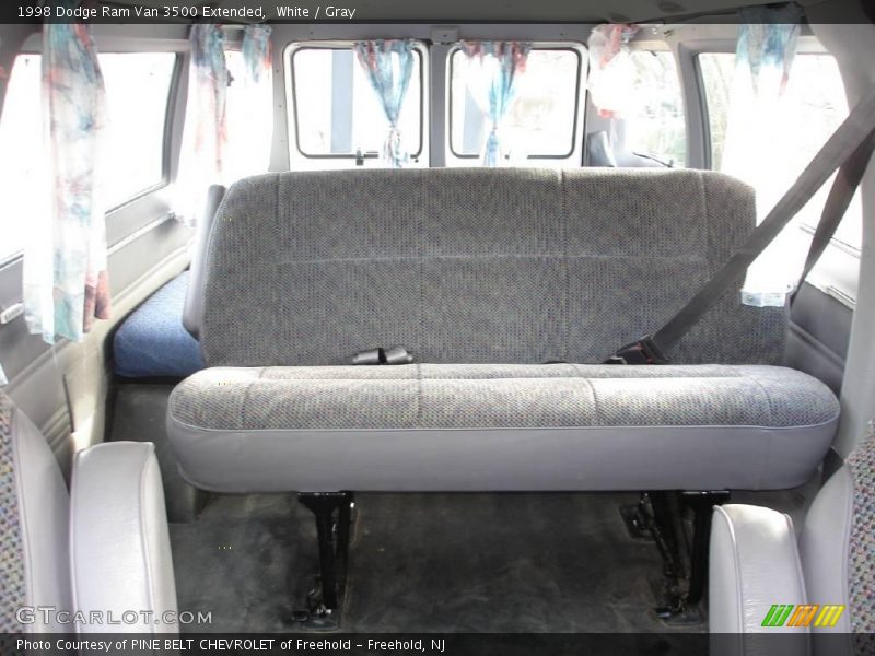 White / Gray 1998 Dodge Ram Van 3500 Extended