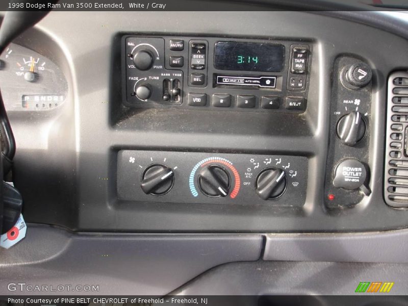 White / Gray 1998 Dodge Ram Van 3500 Extended