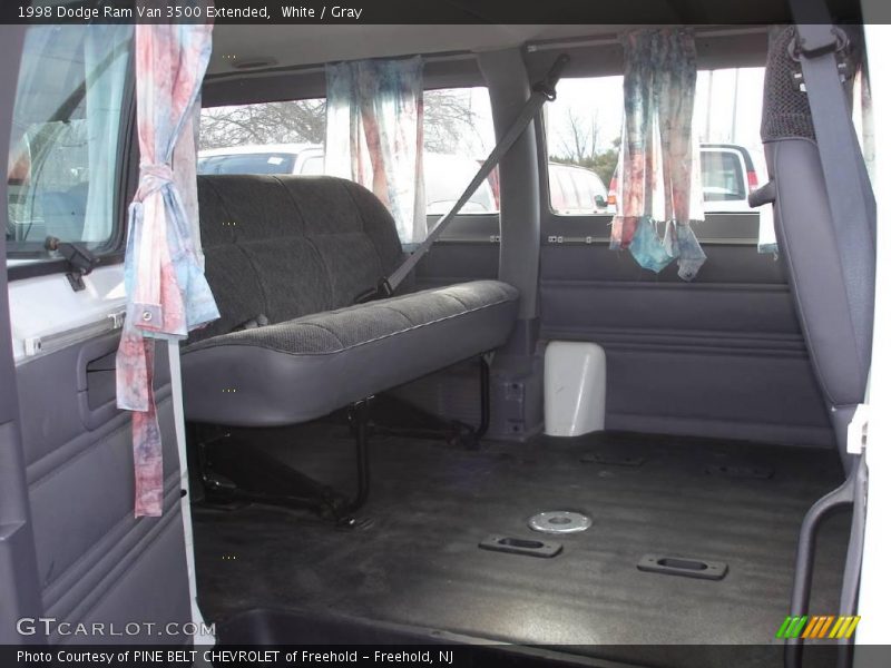 White / Gray 1998 Dodge Ram Van 3500 Extended
