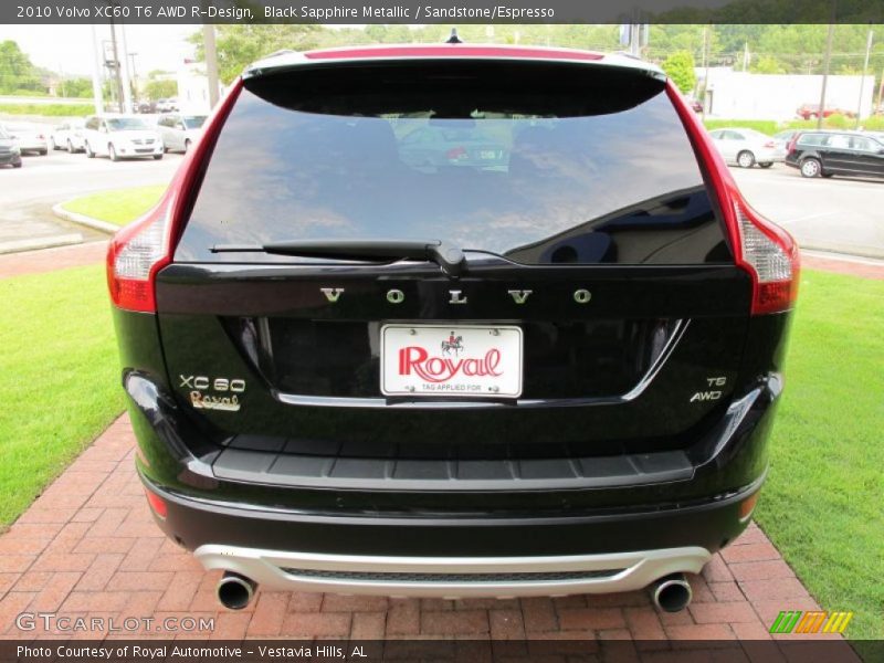 Black Sapphire Metallic / Sandstone/Espresso 2010 Volvo XC60 T6 AWD R-Design